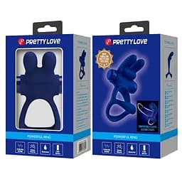 Віброкільце Pretty Love Passionate Dante 8.7 см синій - мініатюра 6