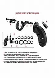 Пояс вірності для чоловіків ManCage 06 Chastity Cage 14 см чорний - мініатюра 4