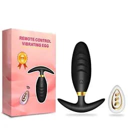 Чорна анальна пробка "Svakom Primo Wine" з вібрацією і Д/У USB - 2,9*10 см - Анальні іграшки