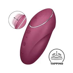 Кліторальний стимулятор Satisfyer Tap & Climax 1 Red - мініатюра 2