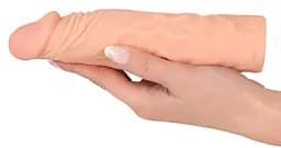 Насадка на пеніс Nature Skin Extension Sleeve 19.5 см тілесний - мініатюра 9