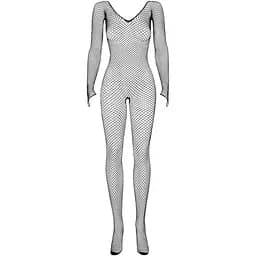 Сітчастий бодістокінг із довгим рукавом Obsessive Bodystocking N109 Black S/M/L, чорний
