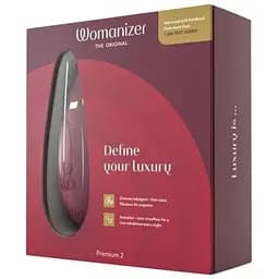 Вакуумний кліторальний стимулятор Womanizer Premium 2 Bordeaux - мініатюра 8