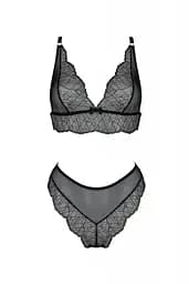Комплект білизни Passion Amberly Set black 4XL/5XL - мініатюра 3
