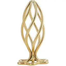 Анальна пробка Lockink Sevanda Hollow Spiral Golden Metal S