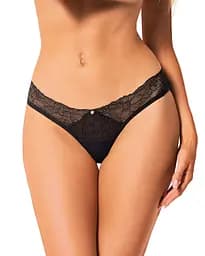 Сексуальні класичні трусики Obsessive Bella Rou XL/2XL чорний - мініатюра 2