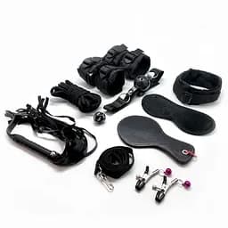 Набір для BDSM Alive FURY Black BDSM Kit, 10 предметів Alive SO6324 95166