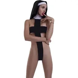 Еротичний костюм-хрест монашки DA "Відверта Лана" M