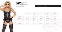 Сексуальний комплект Roxana 6077 XL чорний - мініатюра 4