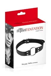 Кляп кільце OPEN MOUTH GAG BLACK Fetish Tentation 90-6060270010 98938 - мініатюра 4