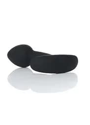 Анальна пробка - Silicone Black Curved Plug S - мініатюра 5