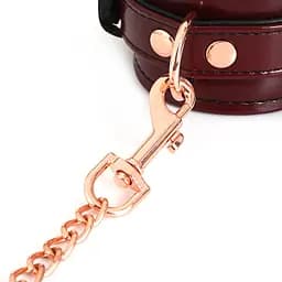 Наручники Liebe Seele Wine Red Handcuffs 27 см бордовий - мініатюра 8