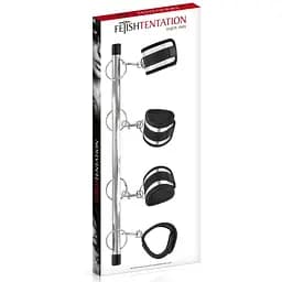 Фиксатор для рук и ног Fetish Tentation Submission bar with 4 cuffs