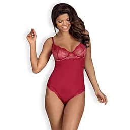 Боди Obsessive Rosalyne S/M красный