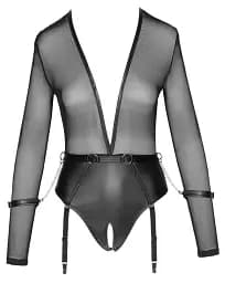 Сексуальне боді Cottelli Collection Bondage M чорний - мініатюра 5
