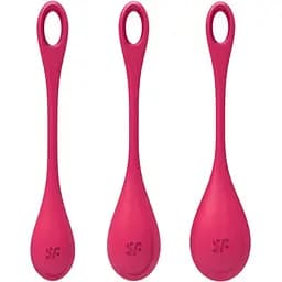 Набір йоні намистин Satisfyer Yoni Power 1 Червоний - мініатюра 5