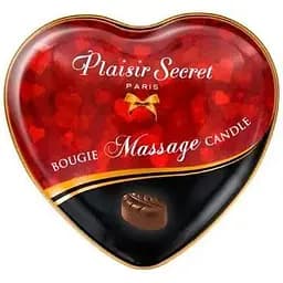 Масажна свічка-серце Plaisirs Secrets Chocolate (35 мл) - мініатюра 2
