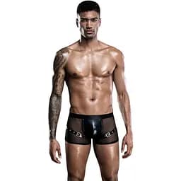 Чоловічі еротичні сітчасті труси JSY з ременями, One Size Black