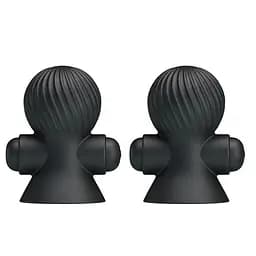 Помпы для сосков с вибрацией Pretty Love Nipple Suckers 7.2 см черный