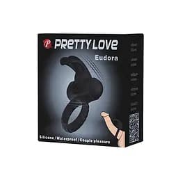 Ерекційне кільце Pretty Love Eudora Penis Ring 2.4 см чорний - мініатюра 12
