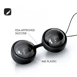 Вагінальні кульки Lelo Luna Beads Noir, 2.9 см, чорний - мініатюра 2