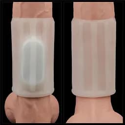 Насадка на пеніс Vibrating Ridge Knights Ring (White) LOVETOYS 66-LV343113 100547 - мініатюра 2