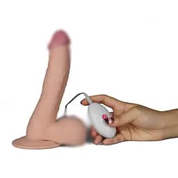 Вібратор на присоску 8.8 THE ULTRA SOFT DUDE VIBRATING Love Toy 66-LV1094 92538 - мініатюра 2