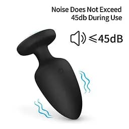 Анальна пробка з вібрацією та підсвічуванням 10X Light Up Rechargeable Anal Plug K000752 - мініатюра 6