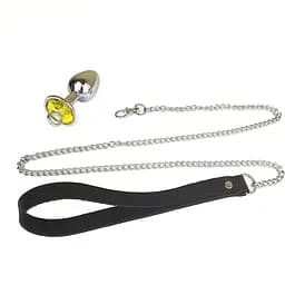 Металева анальна пробка Art of Sex Metal Anal Plug With Leash Size S