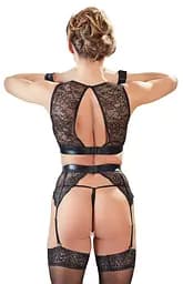 Комплект білизни Cottelli Bondage M чорний - мініатюра 14