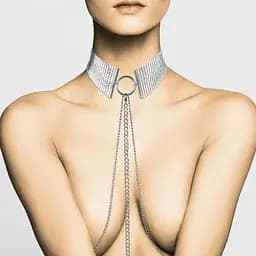 Прикраса Bijoux Indiscrets Desir Metallique Collar - Silver - мініатюра 2