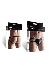 Чоловічі стрінги Regnes Fetish Planet wetlook otwartym XXL (чорний) - мініатюра 5