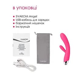 Svakom Angel Intelligent Warming - вібромасажер з підігрівом, 19,1х3,3 см SVAKOM SO4848 90751 - мініатюра 5