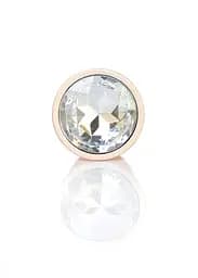 Анальна металева пробка Plug-Jewellery Pearl Gold PLUG- Clear S Boss Series 64-00129 100343 - мініатюра 7