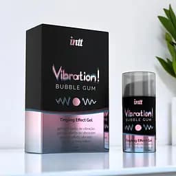 Рідкий вібратор Intt Vibration Bubble Gum 15 мл з ефектом вібрації до 30 хвилин - мініатюра 2