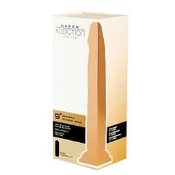 Фалоімітатор Naked Addiction – 9” Silicone Dual Density Bendable Dildo - Vanilla - мініатюра 9
