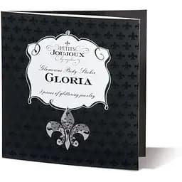 Пестіс з кристалів Petits Joujoux Gloria set of 3 - Black/Red, прикраса на груди та вульву - мініатюра 2