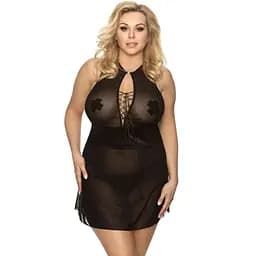 Сексуальний комплект Anais Stefi 5XL/6XL чорний