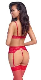 Комплект Cottelli Lingerie X-Mas Bra Set L/XL (червоний) - мініатюра 8