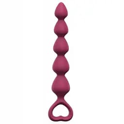 Анальная цепочка Love To Love Bing Bang M Plum Star 18.5 см (бордовый)