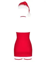 Еротичний костюм Obsessive Kissmas XXL червоний - мініатюра 6