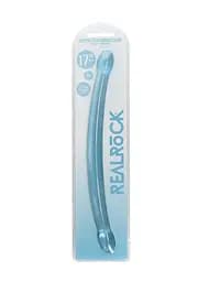 Двосторонній фалоімітатор - Realrock Double Dong 17" Blue - мініатюра 5