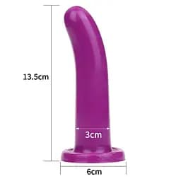 Фалоімітатор LoveToy Silicone Holy Dong 14.5 см фіолетовий - мініатюра 9