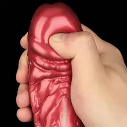 Фалоімітатор Lovetoy Dual Density 8'' 21 см (червоний) - мініатюра 11