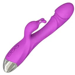 Вибратор кролик 2 в 1 I'MCUM Realistic Lover Фиолетовый (IM-ZDB506)