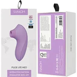 Вакуумний стимулятор Svakom Pulse Lite Neo Фіолетовий - мініатюра 6