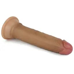 Фалоімітатор LoveToy Nature Cock 18.5 см тілесний - мініатюра 7