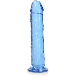 Фаллоимитатор RealRock Crystal Clear 9apos;apos; 25 см (голубой)