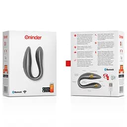 Смарт-вібратор для пар DOUBLE PLEASURE, колір: чорний Oninder (Іспанія) Oninder O937706 103161 - мініатюра 3