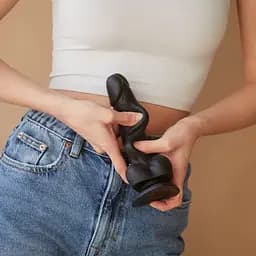 Фалоімітатор Strap-On-Me Sliding Skin Realistic Dildo M 18.5 см чорний - мініатюра 6